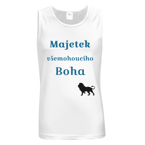 Tričko s potiskem Majetek Boha